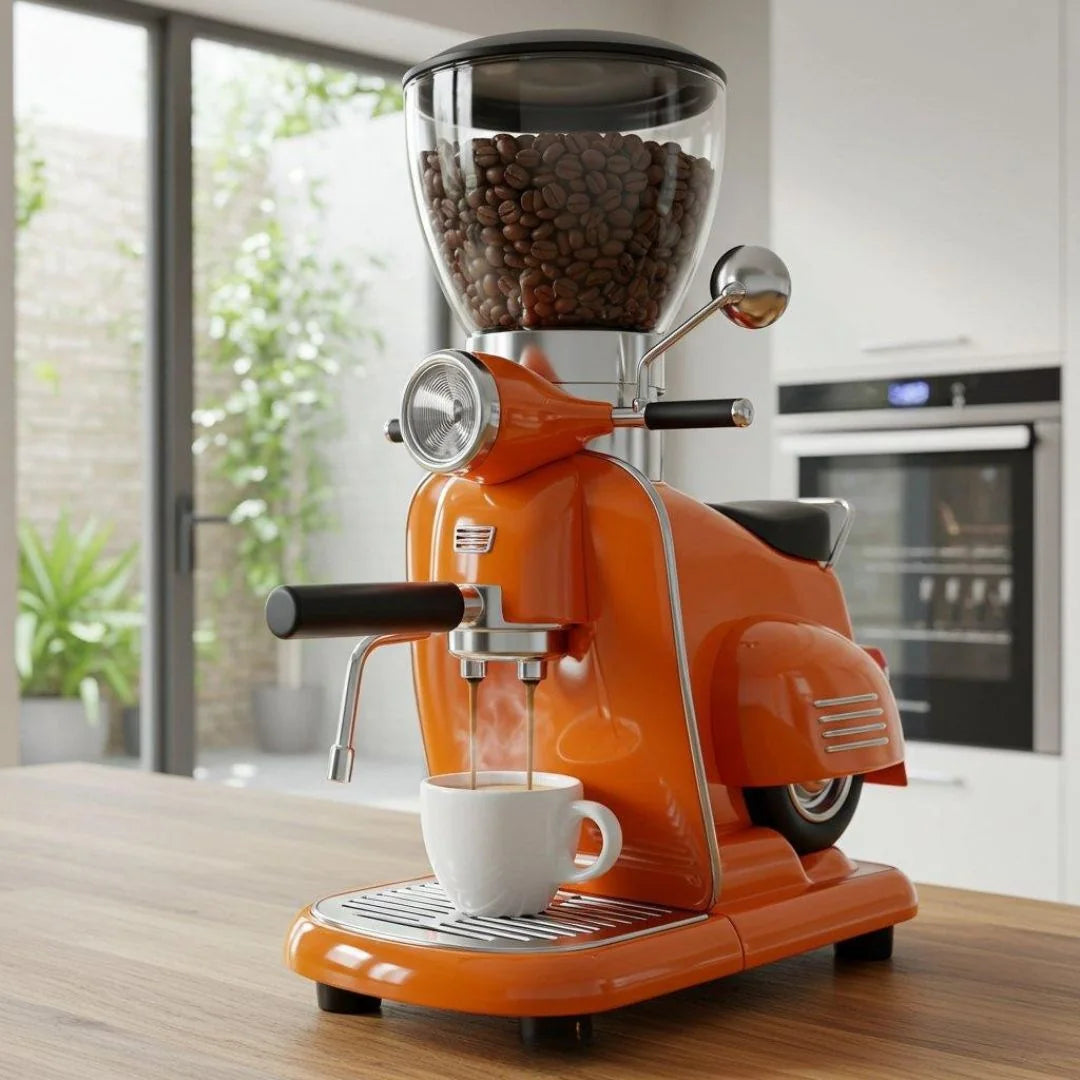 Moka Scooter espressomaskin – Orange