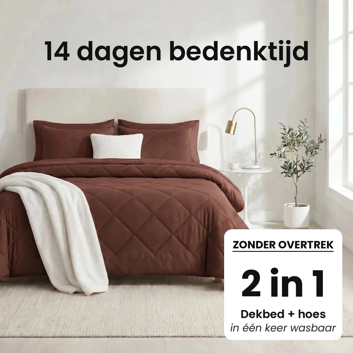 DormiPuro® 2-i-1-täcke [nl] – Kakaobrun