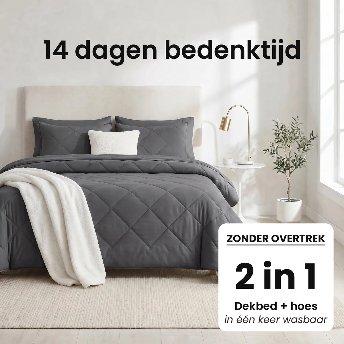 DormiPuro® 2-i-1-täcke [nl] – Månegrå
